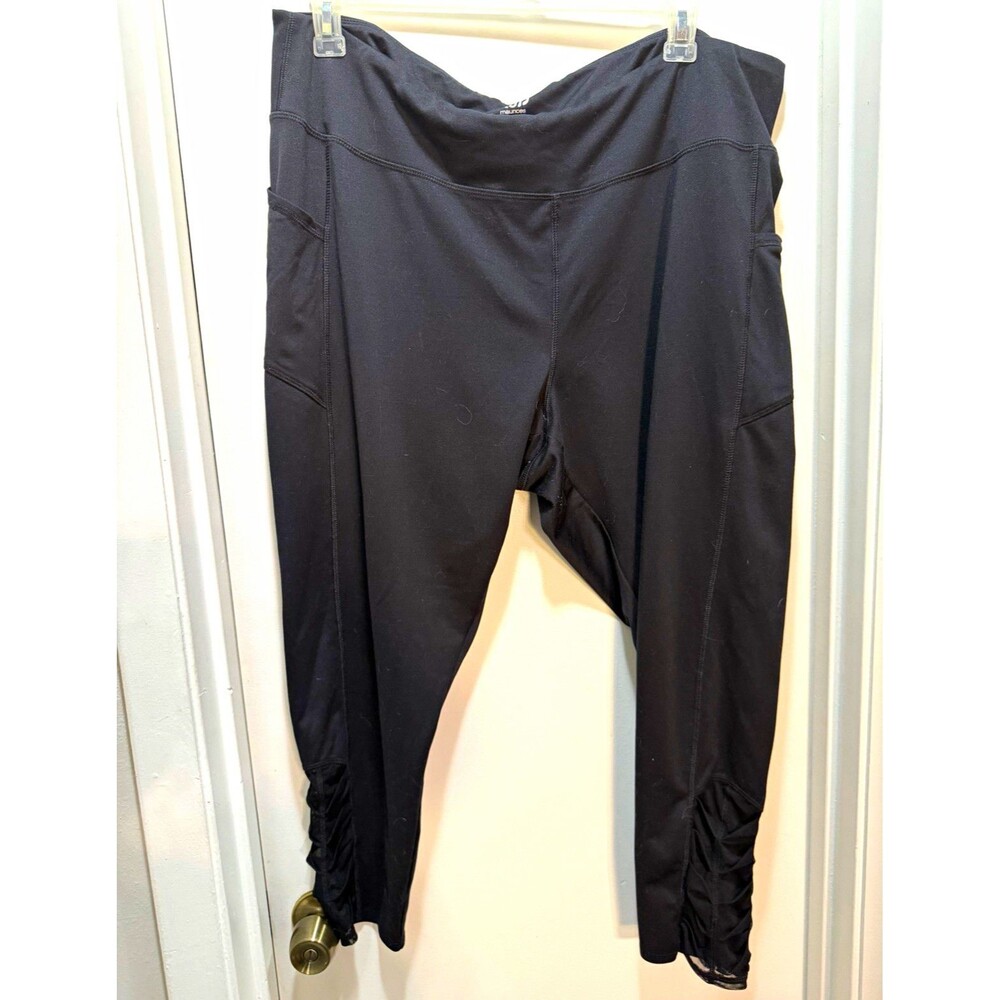 maurices inMOTION Women’s Plus 2XL Black Pull-On Ankle Leggings Pockets